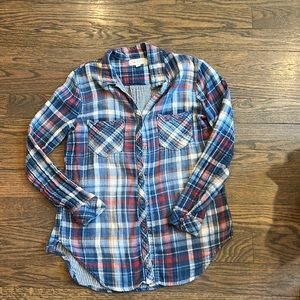 Plaid button up from Anthropologie